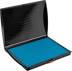 Large Premium Light Blue Ink Stamp Pad - 5" by