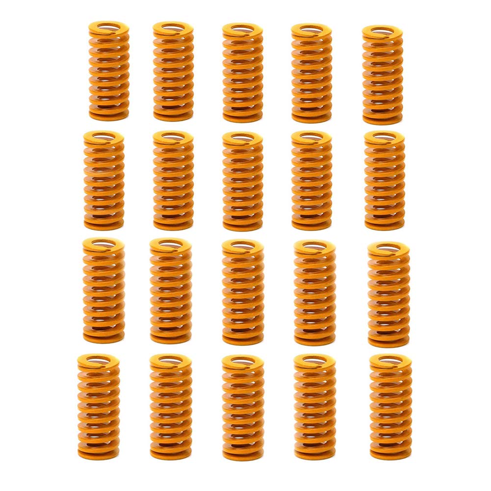 EUYuan 20P Long Light Load Compression Mould Die Spring Yellow for Ender 3 Series 3D Printer