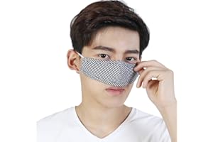WEONEDREAM Nose Warmer Cotton Plaid Nose Cover Winter Nose Warmers for Men Women Dust Mask Anti Pollen Air Conditioning Cold Nose Dry Sleep Wool Nose Mask (Black)