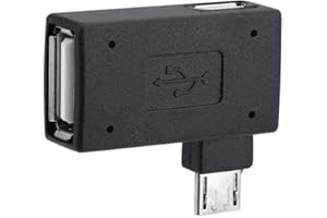 TG Adapter, 90* L Angle USB Port Adapter, Micro OTG Cable Compatible with Firestick 2nd Gen, 3rd Gen and 4K, Android Smartpho