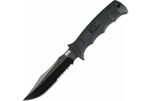 SOG Seal Pup Elite Tactical Fixed Blade- Survival and Hunting Knife with Sheath, 4.75 Inch Combat Knife Blade (E37T-K)