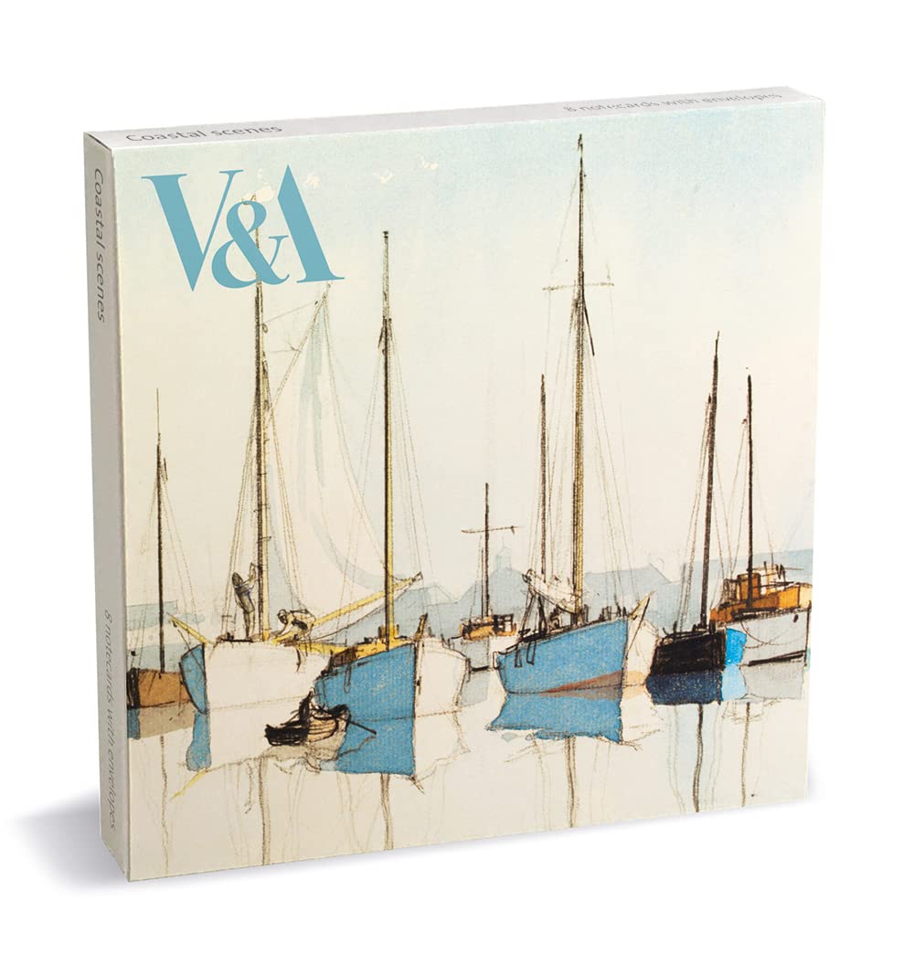 Museums & Galleries V&A Coastal Scenes 8 Square Notecards Wallet