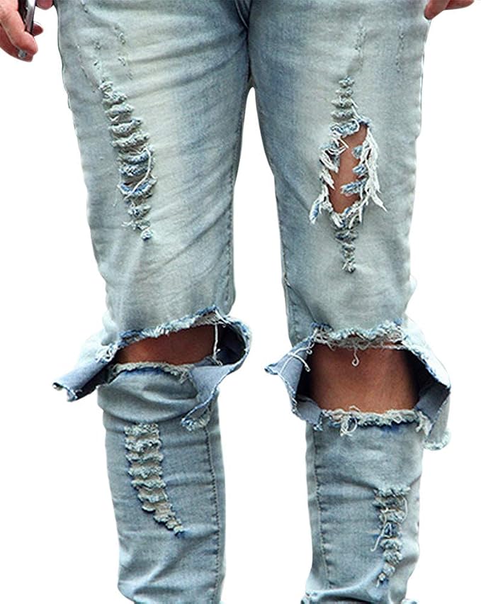 Générique Herren-Jeans, Schmal, Zerrissen, Reißv Produktbild-Vorschau 3
