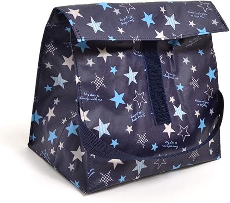 Amazon Co Jp ランチバッグ スタンダード 保冷剤 収納ネット付き ブリリアントスター スケアー地 紺 N ホビー