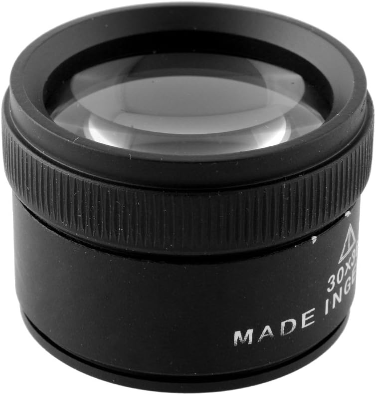 30X 36mm Portable Optics Loupes Magnifier Magnifying Glass Lens Microscope for Jeweler Coins Stamps
