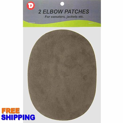 Faux Suede Garment IronOn Elbow Patches 4 1/2 x 5 1/2 in 2/Pkg