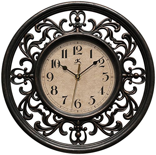 Infinity Instruments Sofia 12 inch Silent Sweep Wall Clock