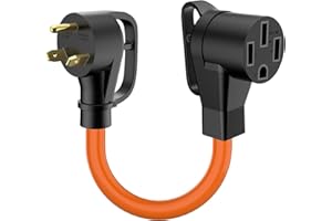 H3JANG EV Charger Adapter Cord: NEMA TT-30P to 14-50R Charger 3 Prong 30AMP Dryer to 50 AMP EV Conversion Adapter Only Compatible with Tesla Gen 2 Charger ETL & UL Listed