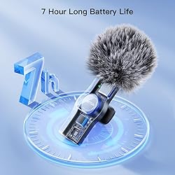 Leettus 2pcs Dual Receivers Mini Microphone for