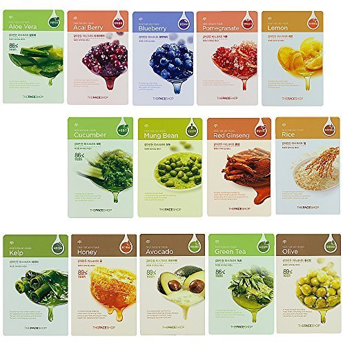 THE Face Shop Real Nature Mask Sheet 14ea Set 30g