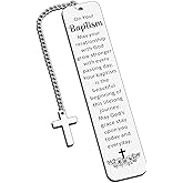 Aeonovs Baptism Gifts for Women Adults, Bible Gifts for Girls, Catholic Bookmarks, Baptismal Gifts for Baby Girl Boy, Christening Gift for Girls Kids, Rosary Catolicos Gift, Easter Basket Stuffers