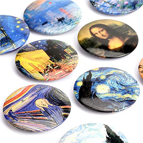 HangDone Fridge Magnets 1.57" Frame Buttons for Refrigerator 9-Pieces - Thumbnail 2
