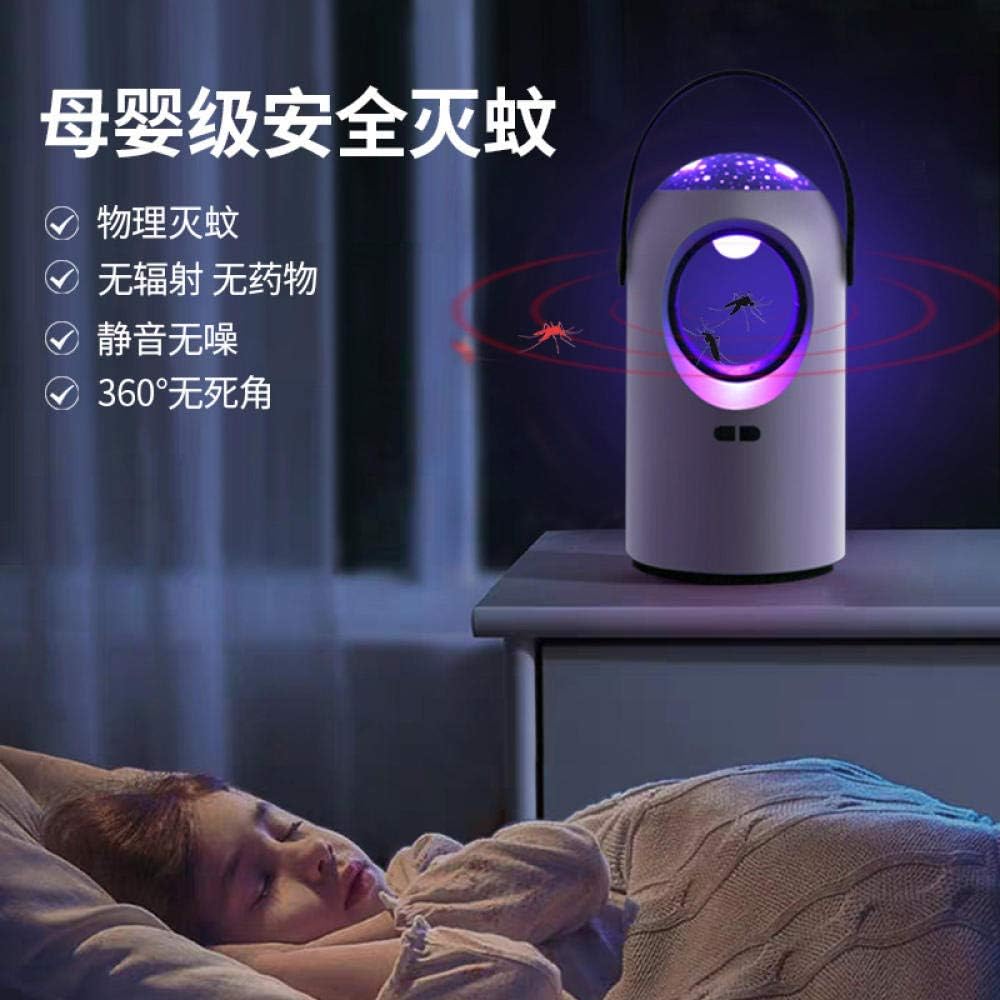 Ksnrang Tecnología Anti-Mosquitos Negro lámpara de Mosquitos física