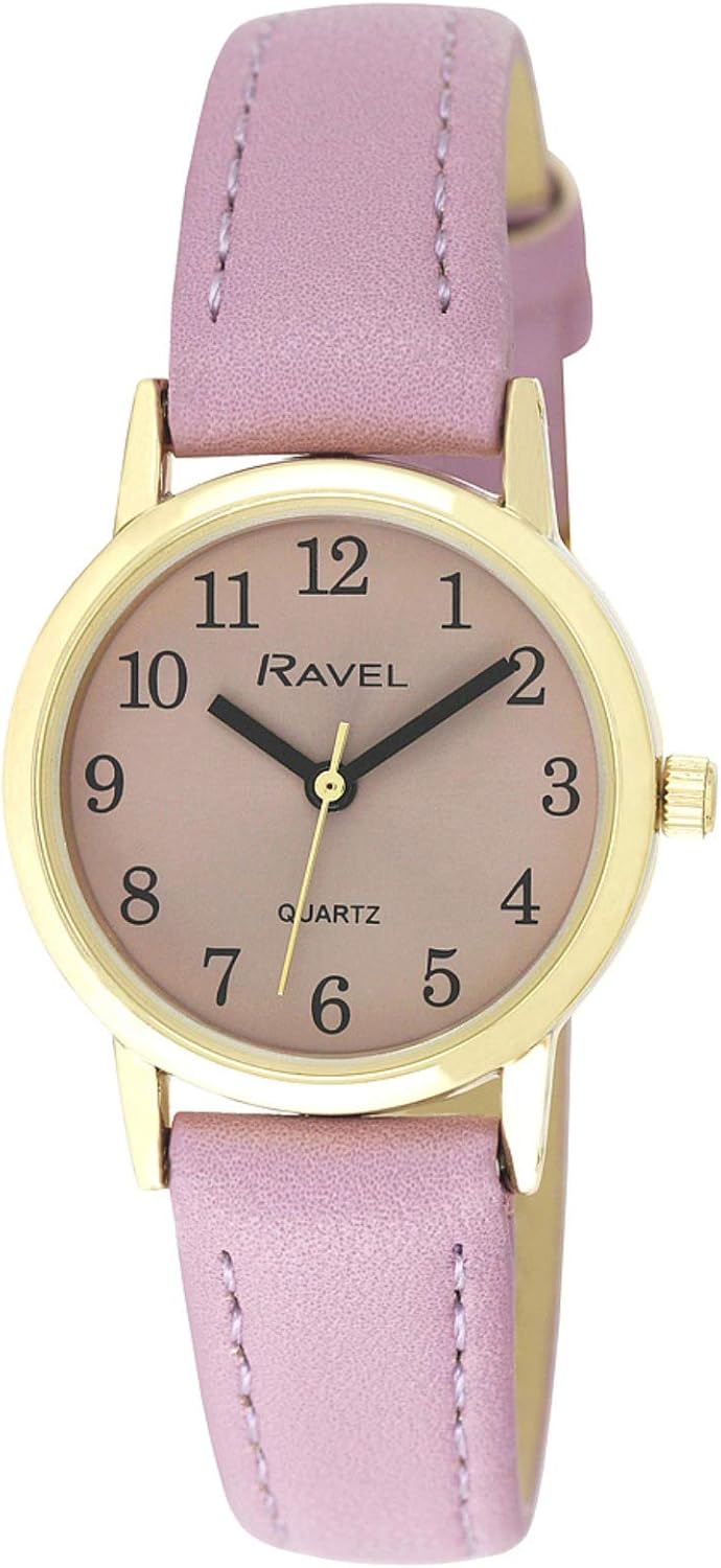 Ravel Women's Pastel Coloured Everyday Watch (27mm case) Purple