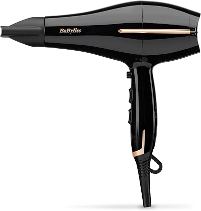 BaByliss Salon Pro Hair Dryer 2200W AC Motor Ionic Frizz-Control 3 heat 2 speed