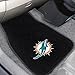 FANMATS 10755 NFL Miami Dolphins 2-Piece Embroidered Car Mat