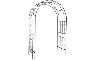 VINGLI Garden Arbor Arch, Wedding Arch Archway for Ceremony Party, Durable Steel Trellis for Plant Climbing, Christmas Decorations Pergola for Backyard, Lawn, Patio, Yard