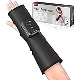Comfytemp Air Compression Therapy Device K1063, Portable Hand and Wrist Massager for Circulation and Pain Relief, Cordless Forearm Massage Sleeve with Heat, Ideal for Men Women Seniors