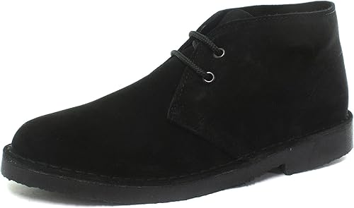 mens black desert boots uk