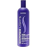Clairol Professional Shimmer Lights Purple Shampoo| Neutralizes Brass & Yellow Tones | For Blonde, Silver, Gray & Highlighted Hair