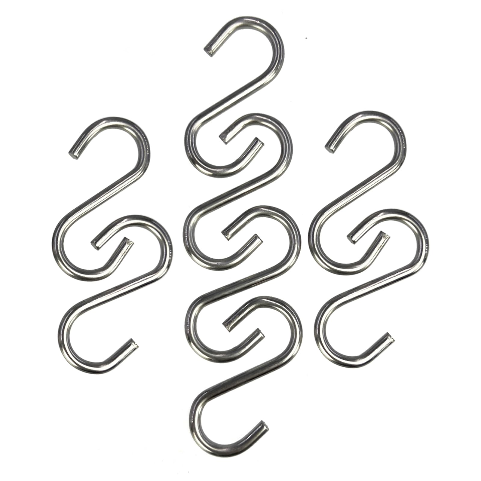 Photo 1 of 200Pcs 1 Inch Stainless Steel S Hook Curtain Hanging Connectors Mini S Shaped Hangers Ornament for DIY Jewelry Chain Hardware Pet Name Tag Lure and Assembly DIY Crafts Doll House Towel Hook Key Ring