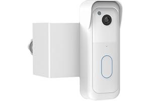 PEFECON Anti-Theft Blink Doorbell Mount, Heavy Duty Metal Door Mount for All-New Blink Video Doorbell,No-Drill Installation, Sensor Clear Design Door Bell Kits for Rentals & Commercial Use,White