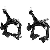 idalinya 1 Pair Road Bike V Shape Mechanical Dual-Pivot Brake Set Bike Bicycle Long Reach Road Calipers Repair Parts Accessory