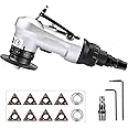 SI FANG Mini Pneumatic Chamfering Tool with Replace Blades Inserts and Bearings, 45 Degree Air Chamfer Deburring Tool, Portable Chamfering Machine for Metal C0.1-2 Angle Quick Trimming Beveling