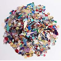 Hapy Shop 200 Gram Mixed Sequins and Spangles,Assorted Shapes,Color and Sizes for Craft Supplies Clothes Jewelry Making