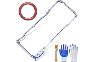 LOBIUTIYA 12612350 Oil Pan Gasket + B32790 Oil Pump Gaskets, OS30693R Gasket Kit Compatible with Chevy Silverado, Suburban, Tahoe, Trailblazer, GMC Sierra, Yukon, Envoy for 4.8L, 5.3L, 6.0L, 6.2L
