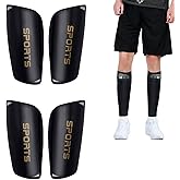 2 Pairs Kids Youth Soccer Shin Guards,Slip in Shin Guards Soccer Shin Pads ,Lightweight Soccer Equipment,for 3-15 Years Old Boys Girls Child Teens,Cushion Protection Reduce Shocks and Injuries
