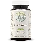 HerbEra Eucalyptus 60 Capsules, 400 mg, Eucalyptus Globulus Dried Leaf (60 Capsules)