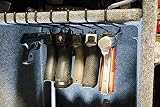 Safety Solutions for Gun Storage Pack of 5 Original Pistol Handgun Hangers (Hand Made in USA) (5 Hangers)