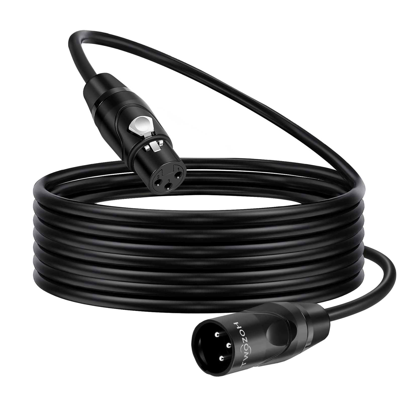 Twozoh XLR Cable 5M, XLR Male to Female Balanced 3 PIN Microphone Cable (Profesional/HiFi)
