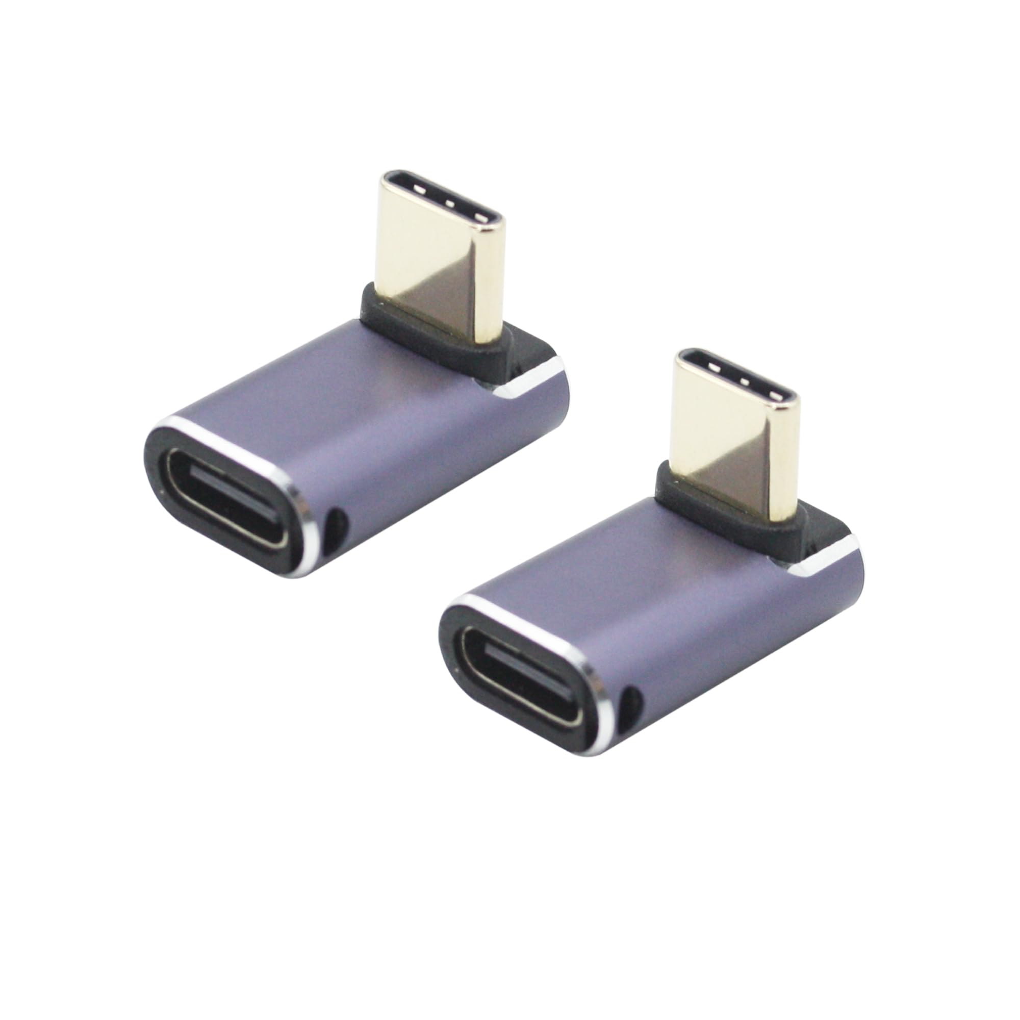 Kallaudo Right Angle USB C Adapter 240W, 90 Degree USB C Male to Female ...