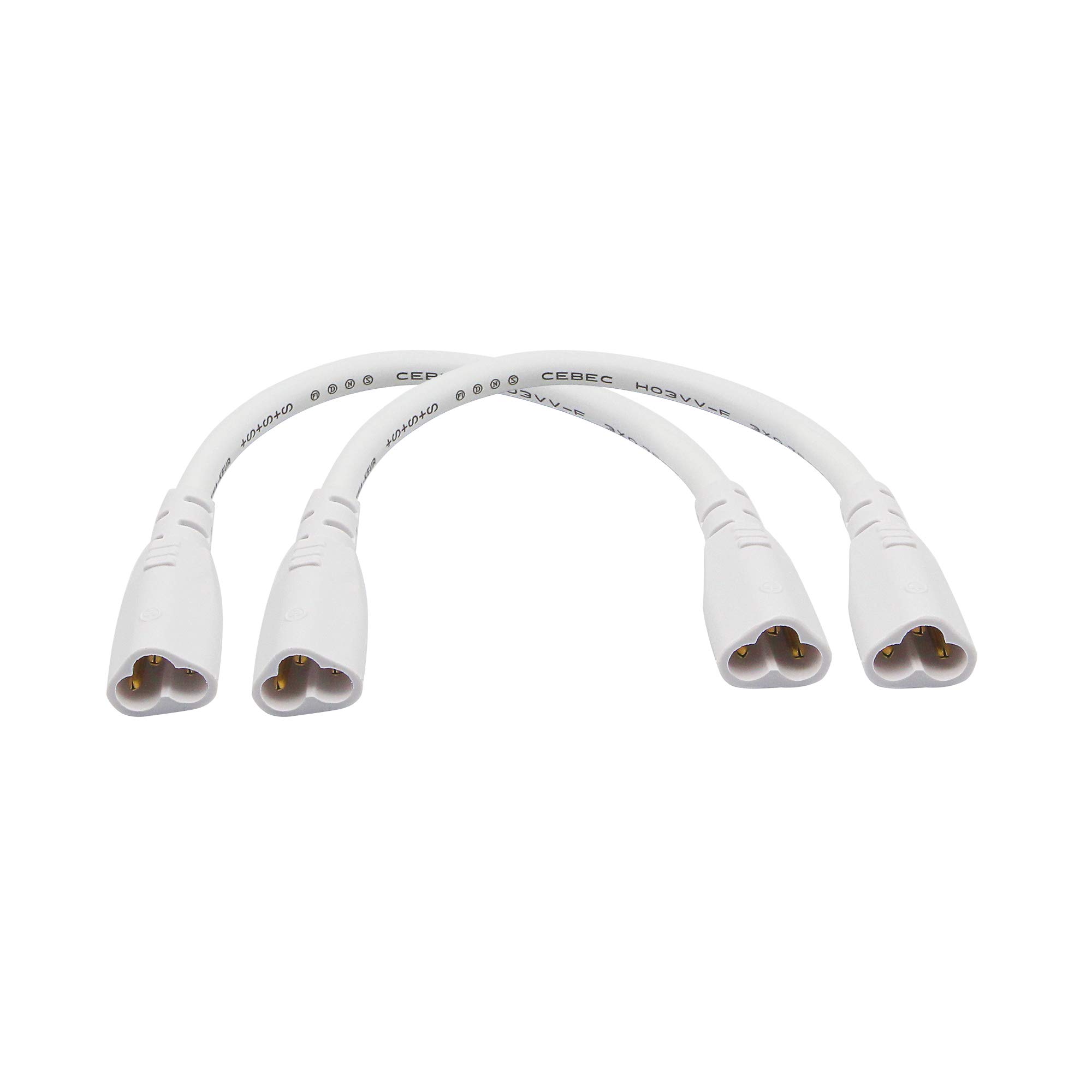 T5 T8 Double End Cable Wire Extension Cord For Integrated LED Bulbs 2PACK