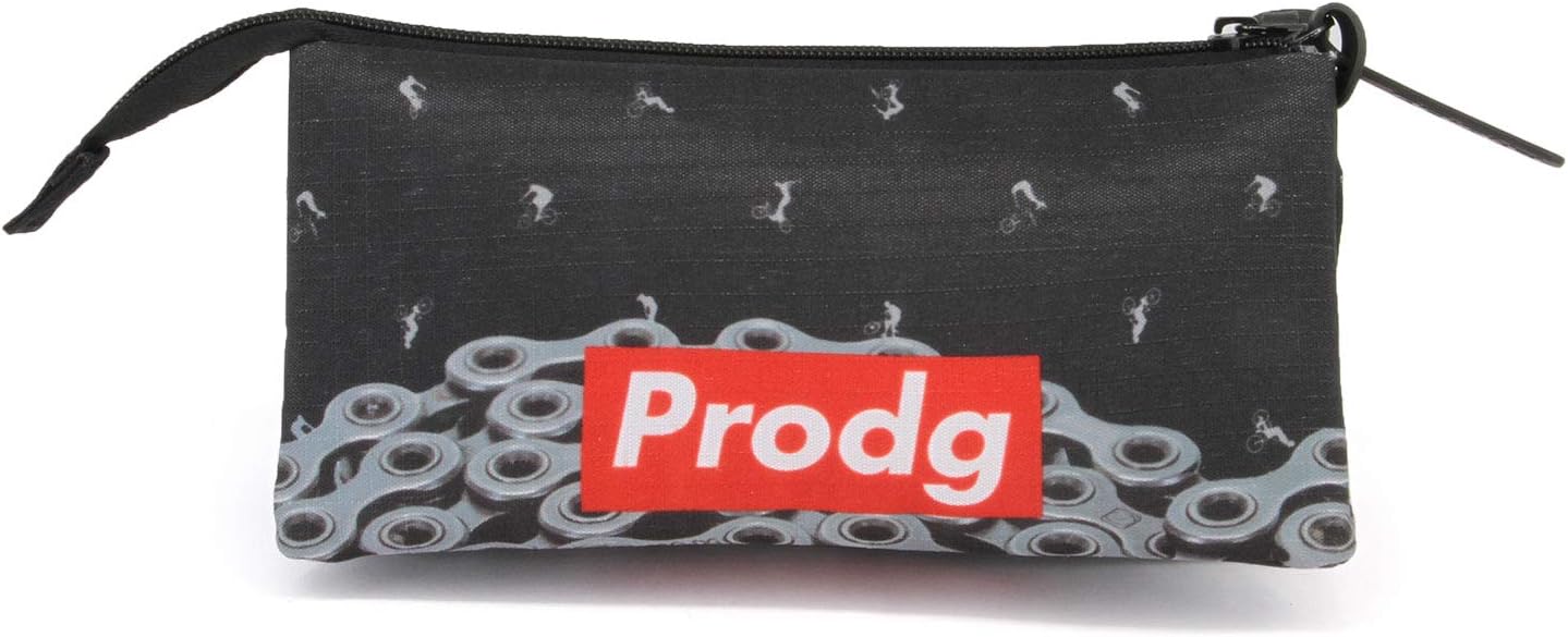 PRODG Chains-Triple HS Pencil Case, Black, 23 x 11 cm - Image 4