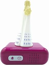LEXIBOOK Frozen Elsa Nightlight Alarm Clock LCD Backlit Snooze Purple view 3