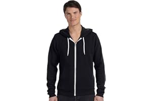 Bella & Canvas Men's 3739 Unisex Poly-Cotton Fleece Full-Zip Hoodie