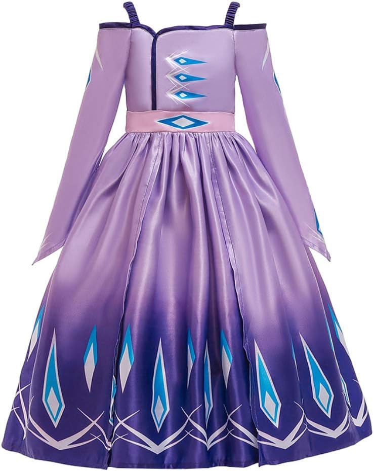 QWZY Kid Girls Princess Costume Cosplay Dress Up Dresses Fancy Party Evening Formal Pageant Dance Gown