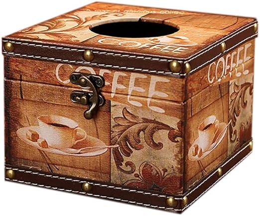 Kentop Tissue Box - Caja de madera para pañuelos de papel (estilo 4): Amazon.es: Hogar