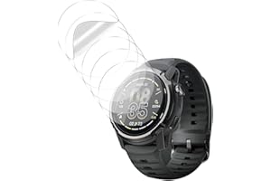 WUNIAK [6 Pack] for COROS APEX 4 Outdoor Watch Screen Protector,BodyArmor Anti-Bubble Military-Grade Clear TPU Film,Case Frie