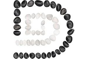 VIREKM Landscaping Pebbles, Decorative Ornamental Pebbles Garden Landscaping Stones Gravel Filler for Home Decoration Flower Bed Fish Tank Plants Vases Succulents