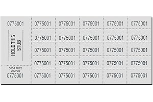 NATIONAL BINGO Auction Tickets - 500 Sheets - WHITE