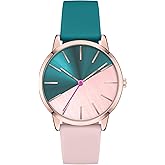 Bisley 37MM Women Watch Patchwork Watch Easy to Read Waterproof Watch