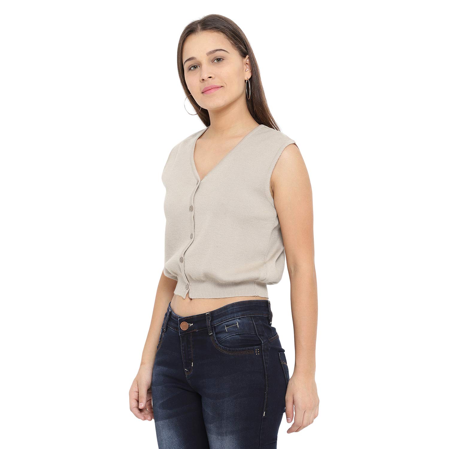 monte carlo beige pure wool solid sweaters