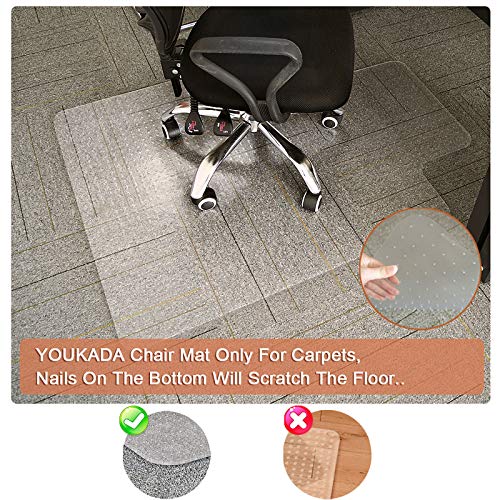 ChairMatCarpet, DeskMatwithLip, YOUKADA Desk Chair Mat, Office