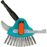 Gardena 3608-20 Combisystem 3-in-1 Patio Weeding with Cleaning Brush, Turquoise, Orange, Silver