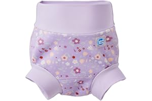 Splash About Happy Nappy Reusable Swim Diaper, Lilac Spring, 2-3 Years