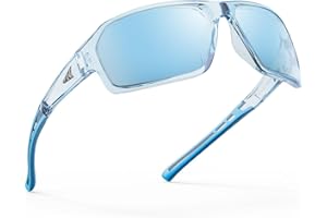 KastKing Chippewa Polarized Fishing Sunglasses, UV400 Protection Full Wrap Frame Sports Cycling Sunglasses, 1.0mm TAC Lenses